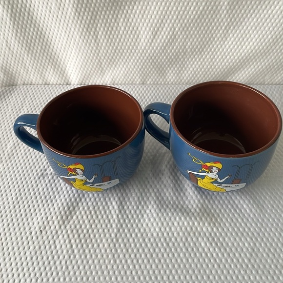 Cafe Boheme 16 oz Coffee Crème Liqueur Collectable Mugs. Set of two. - Picture 4 of 7